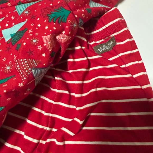 Matilda Jane Girls Klara Pajamas Holiday Christmas Trees discontinued - Picture 2 of 6
